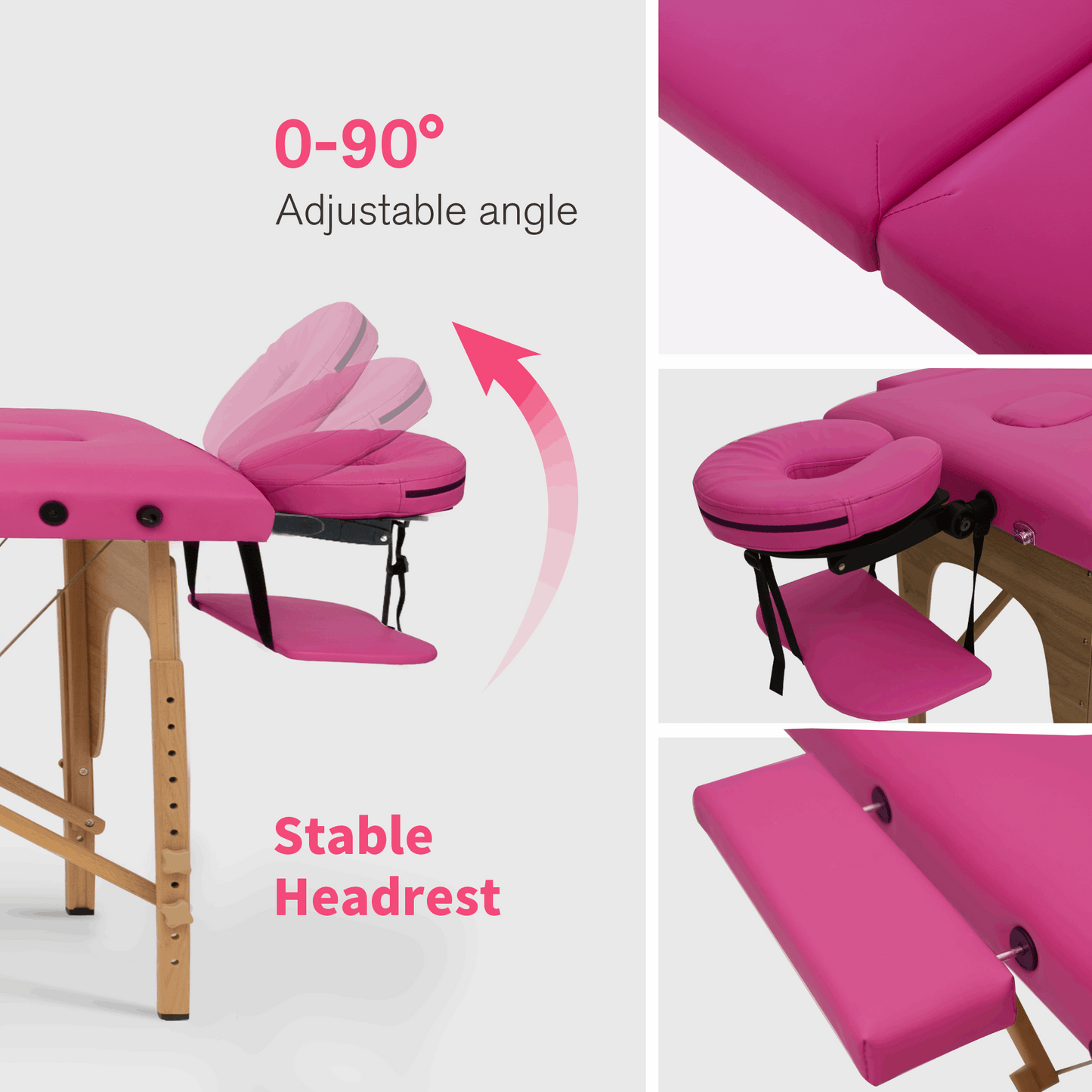 Massage Table Portable Massage Bed Lash Bed with Carrying Case SPA Table Height Adjustable, Salon Bed Face Cradle Bed - Free Shipping - Aurelia Clothing