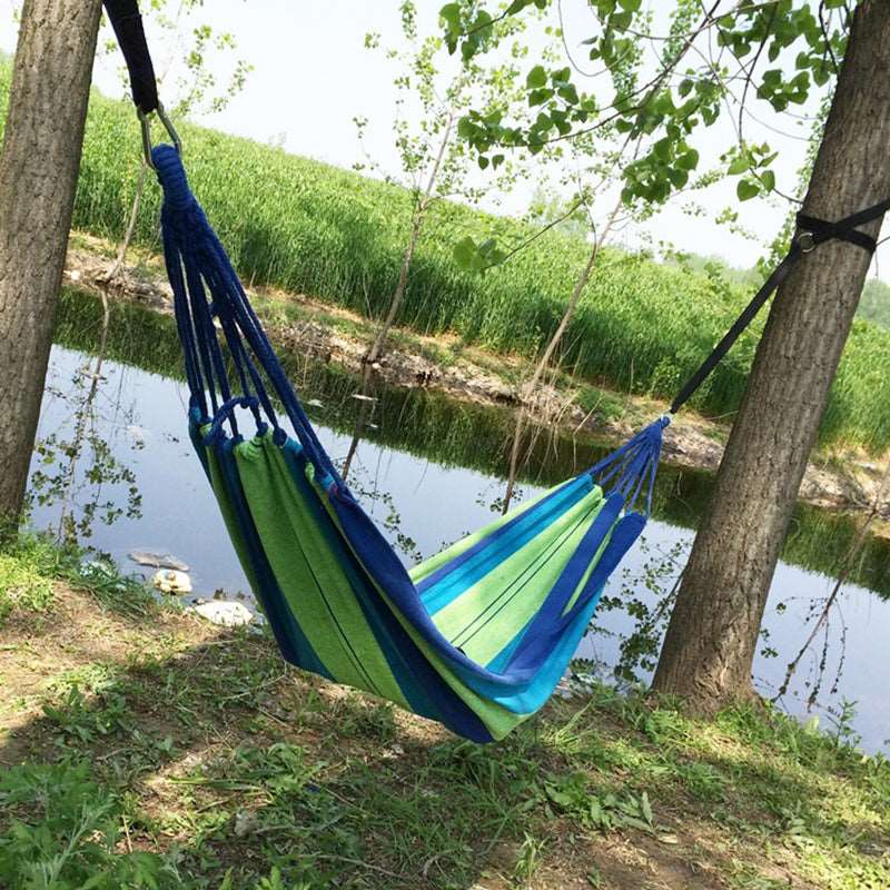 280*80cm Camping Portable Outdoor Hammock Folding Single Hanging Canvas Hammock - Free Shipping - Aurelia Clothing