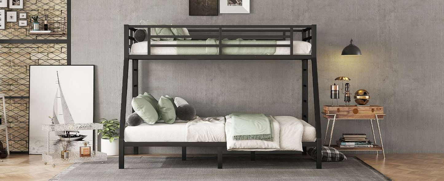 Metal Twin XL over Queen Bunk Bed for Teens and Adults,Space-Saving/Noise Reduced/No Box Spring Needed(Expect arrive date 2024/7/17) - Free Shipping - Aurelia Clothing