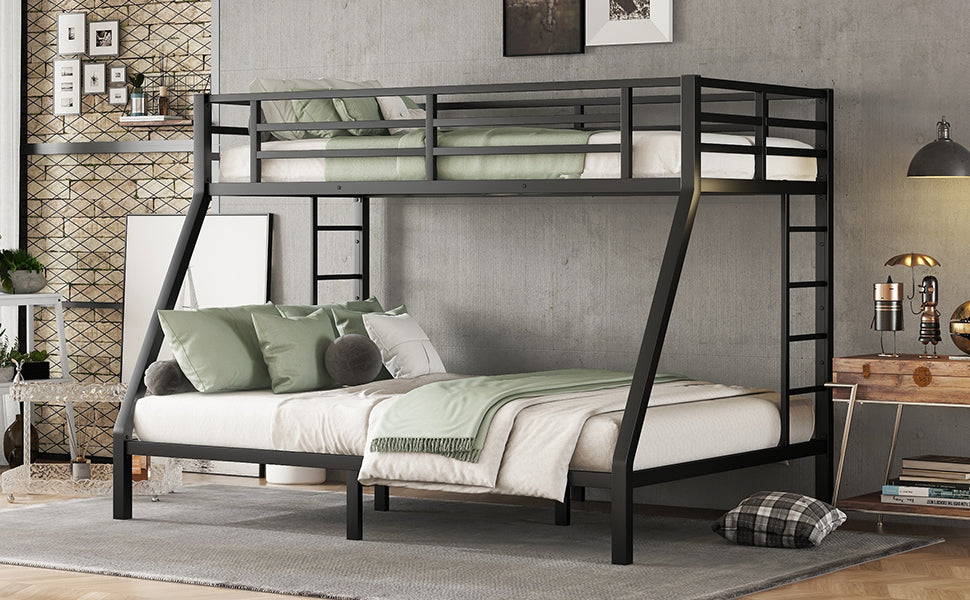 Metal Twin XL over Queen Bunk Bed for Teens and Adults,Space-Saving/Noise Reduced/No Box Spring Needed(Expect arrive date 2024/7/17) - Free Shipping - Aurelia Clothing