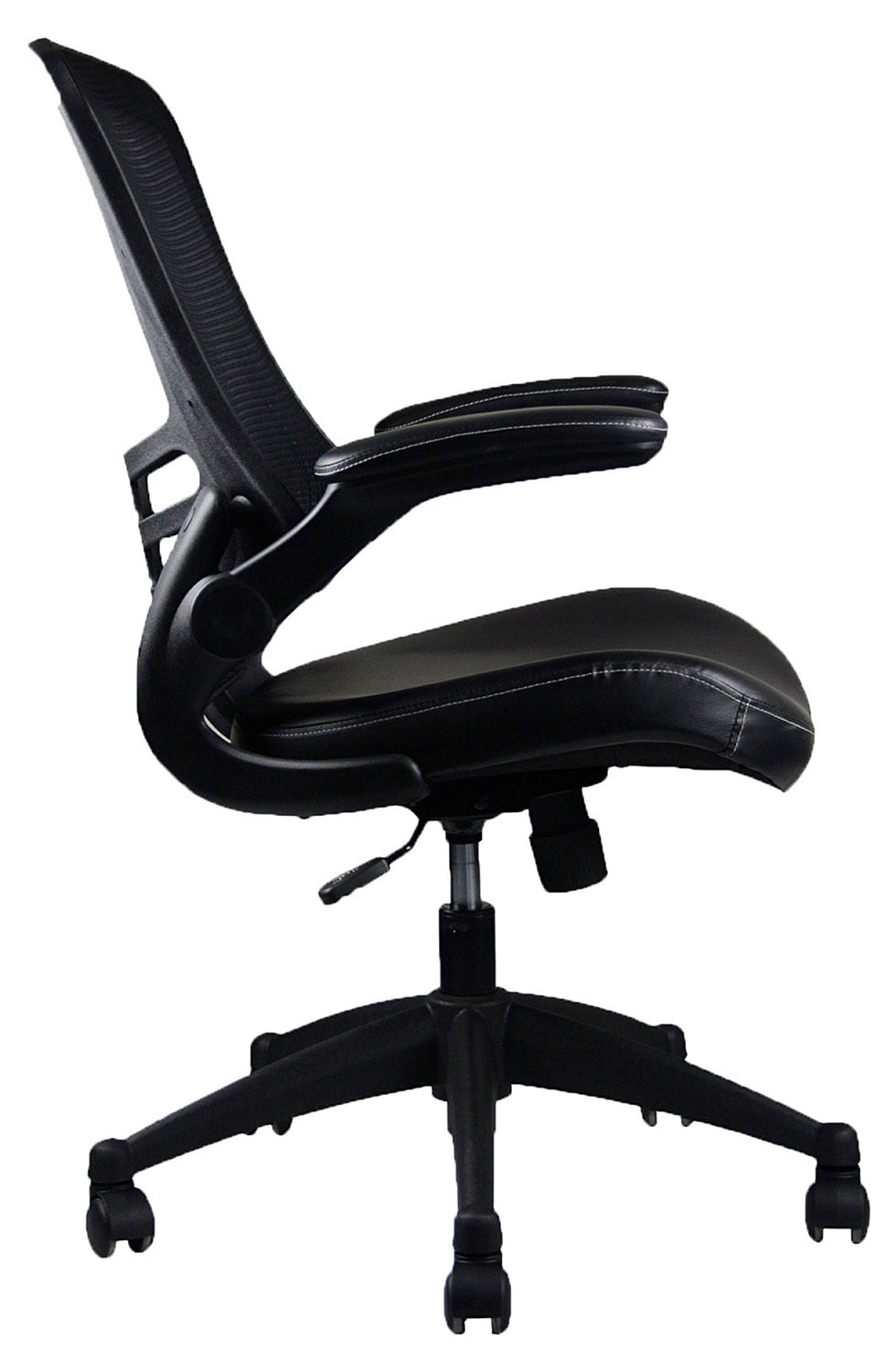 Techni Mobili Stylish Mid-Back Mesh Office Chair with Adjustable Arms, Black - Free Shipping - Aurelia Clothing