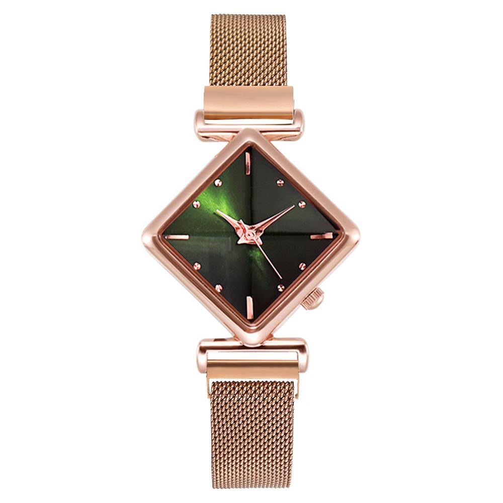 Women Square Watch Luxury Ladies Quartz Magnet Buckle Gradient Color Watches Relogio Feminino For Gift Clock - Free Shipping - Aurelia Clothing