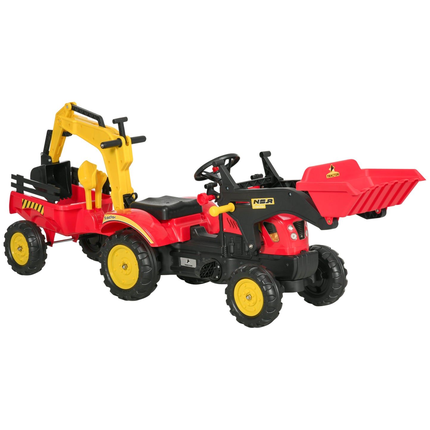Excavator/Bulldozer, Pedal Car-Free Shipping