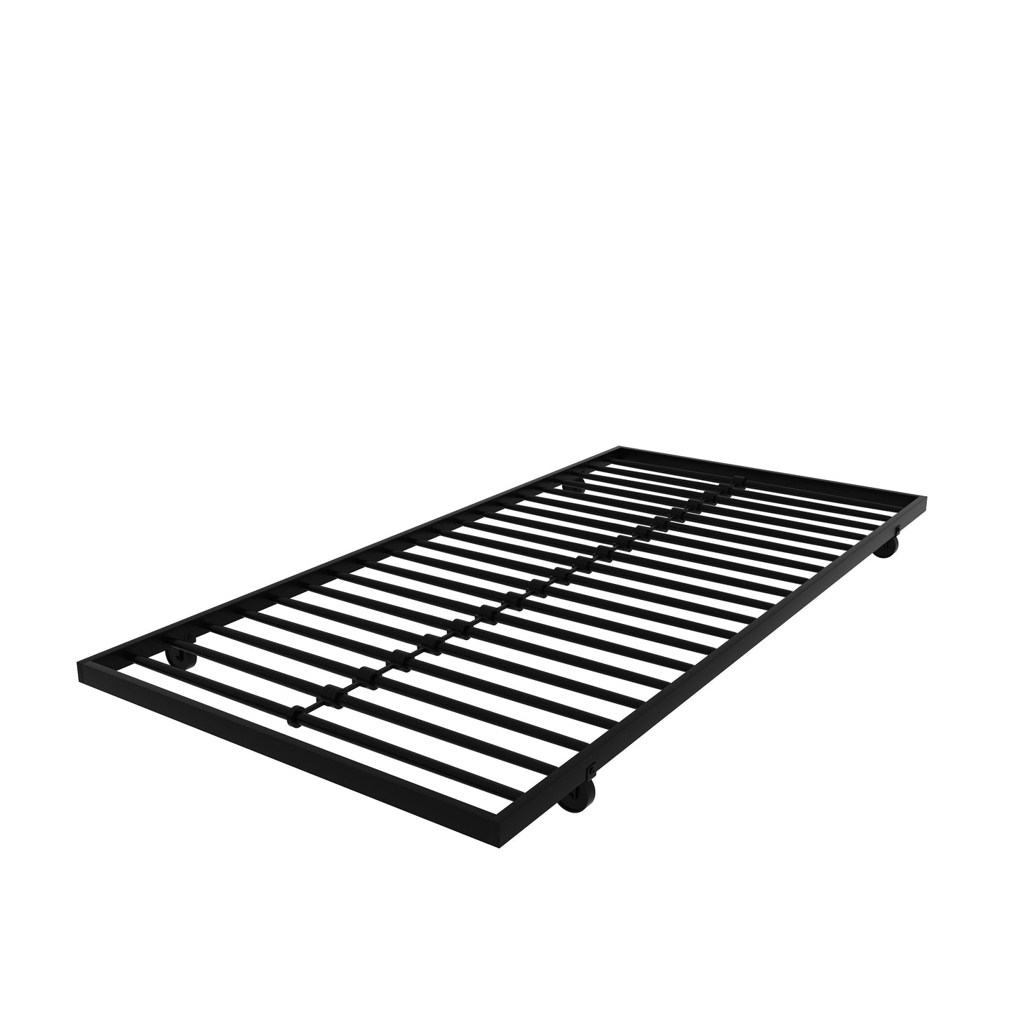 Twin Over Twin Metal Bunk Bed Frame with Trundle(Upgrade reinforcement version)- Free Shipping - Aurelia Clothing