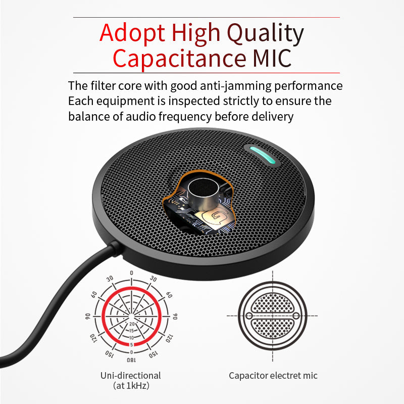 360° Pickup Video Voice Call USB Omnidirectional Microphone Video Conference Microphone Microphone - Free Shipping - Aurelia Clothing