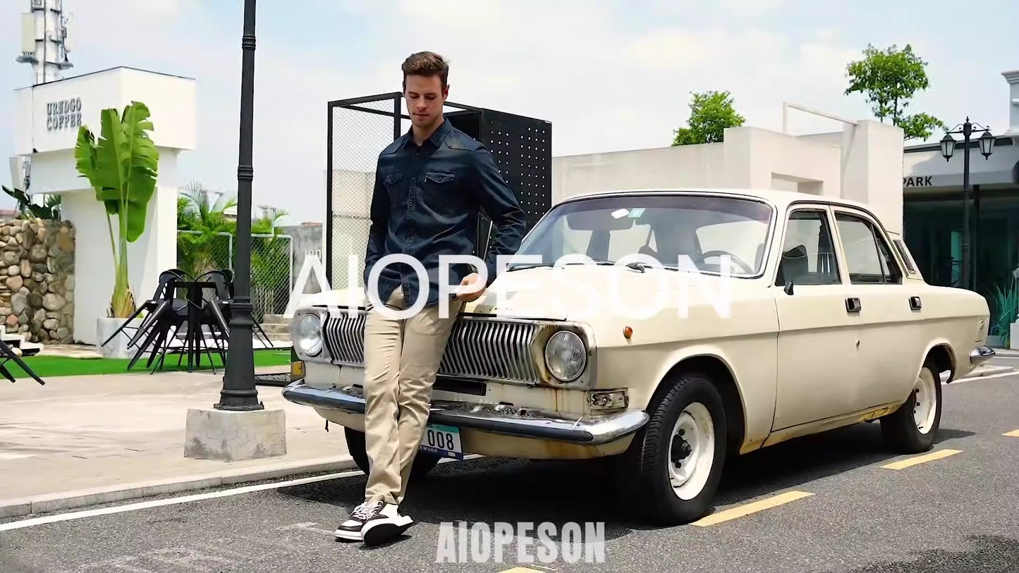 Autumn New Men's Casual Pants Breathable Men's Wear Japanese Youth Business Versatile Thickened Cotton Pants - Free Shipping - Aurelia Clothing