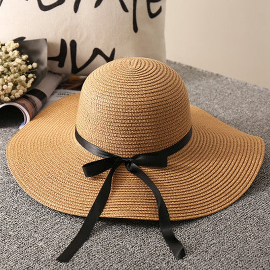 Summer Straw Hat Woman Beach Sun Hats - Free Shipping - Aurelia Clothing