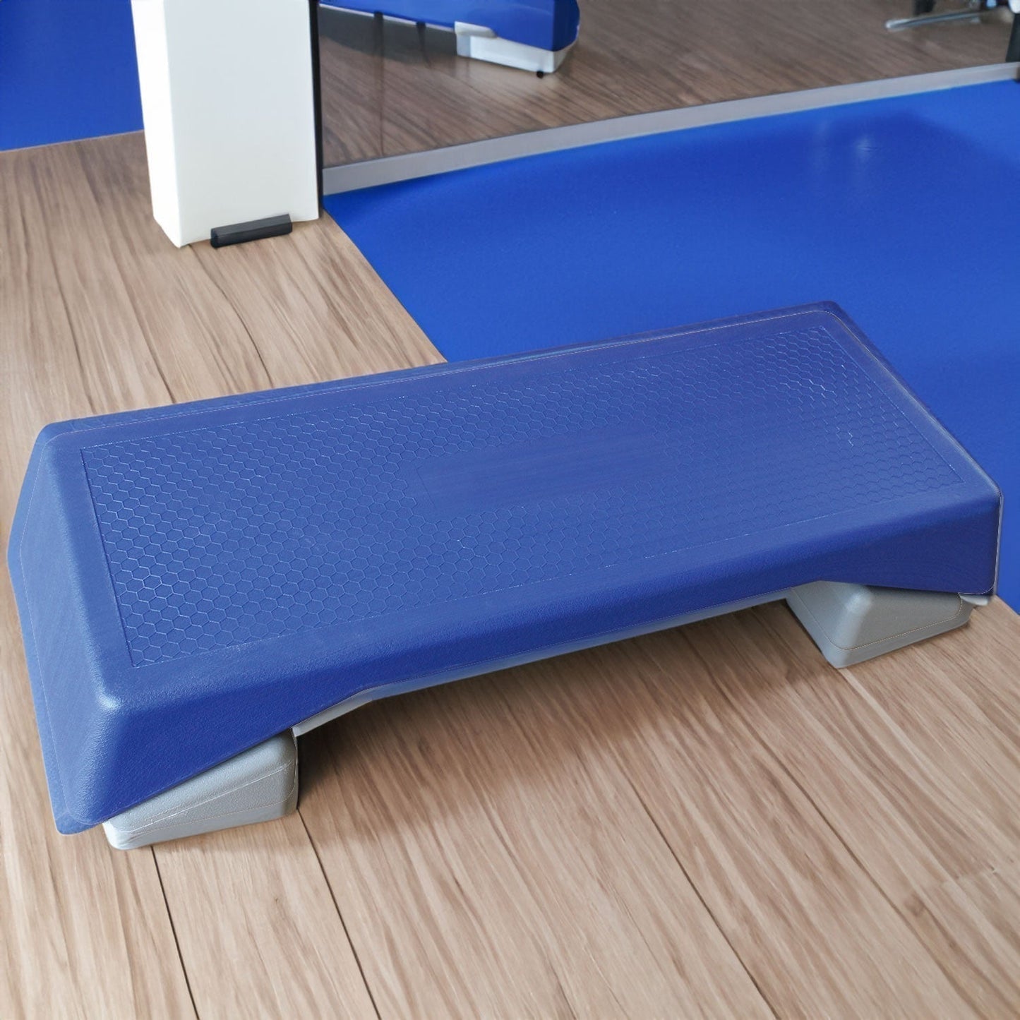 Aerobics Step Platform Height-Adjustable Fitness Equipment Stepper Trainer Exercise Step Platform Sliding Lifting Pad Blue - Free Shipping - Aurelia Clothing
