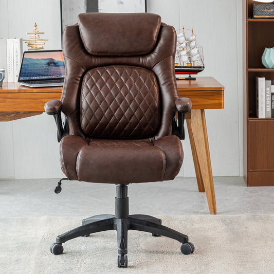Big & Tall 400lb Ergonomic Leather Office Chair Executive Desk Chair - Free Shipping - Aurelia Clothing