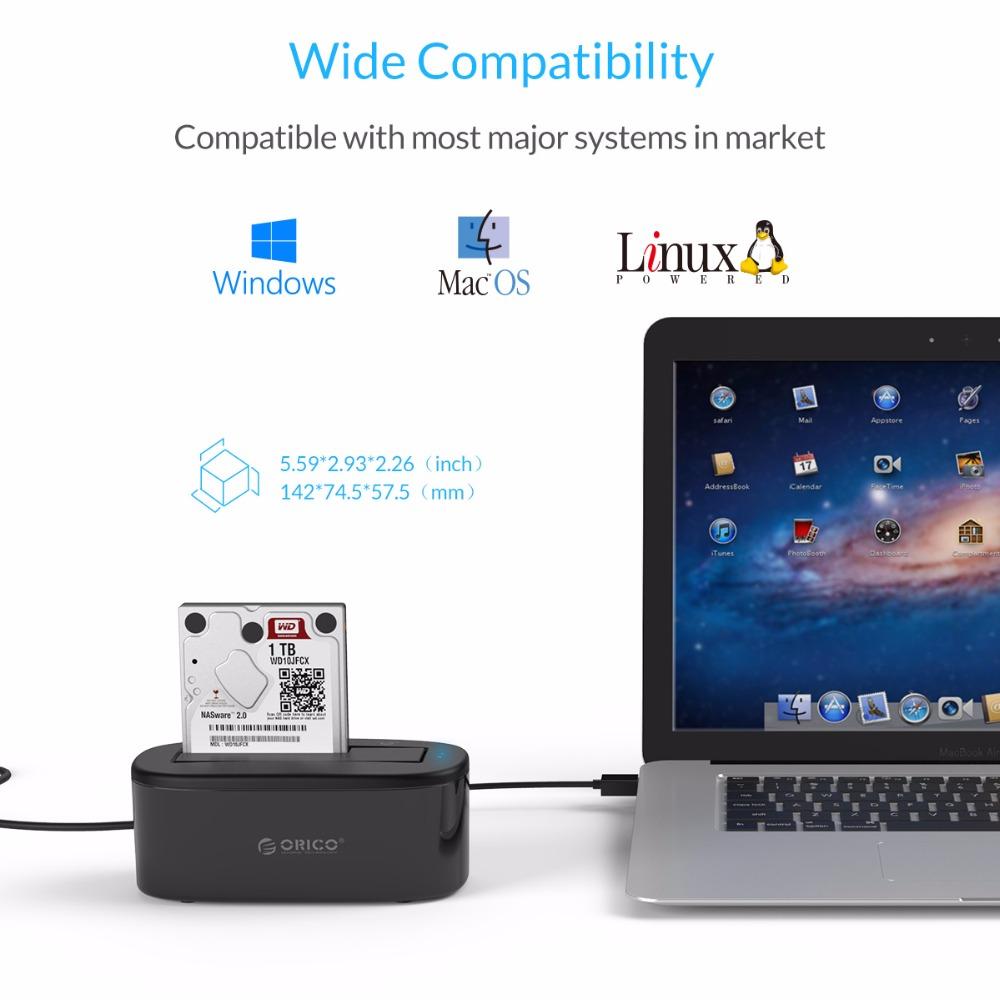 ORICO USAP HDD Docking Station 5Gbps Super Speed USB 3.0 to SATA Hard Drive Docking Station for 2.5''/ 3.5 - Free Shipping - Aurelia Clothing