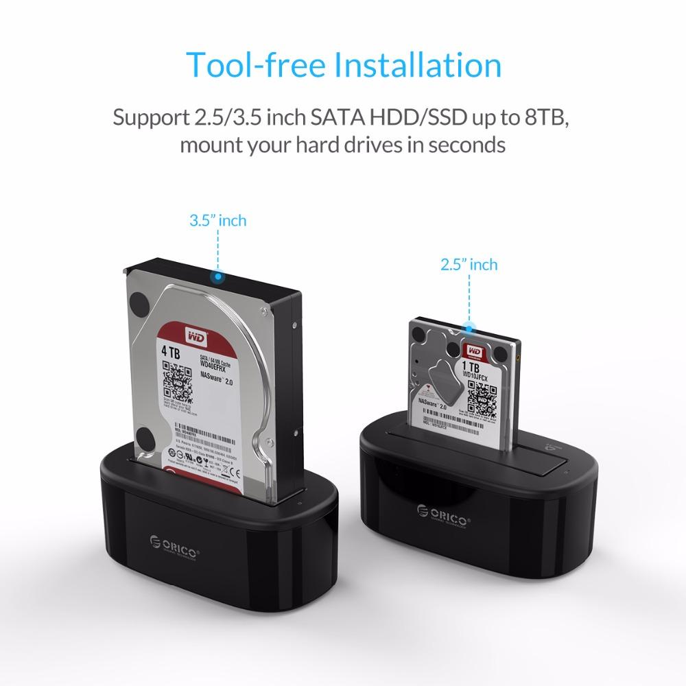 ORICO USAP HDD Docking Station 5Gbps Super Speed USB 3.0 to SATA Hard Drive Docking Station for 2.5''/ 3.5 - Free Shipping - Aurelia Clothing