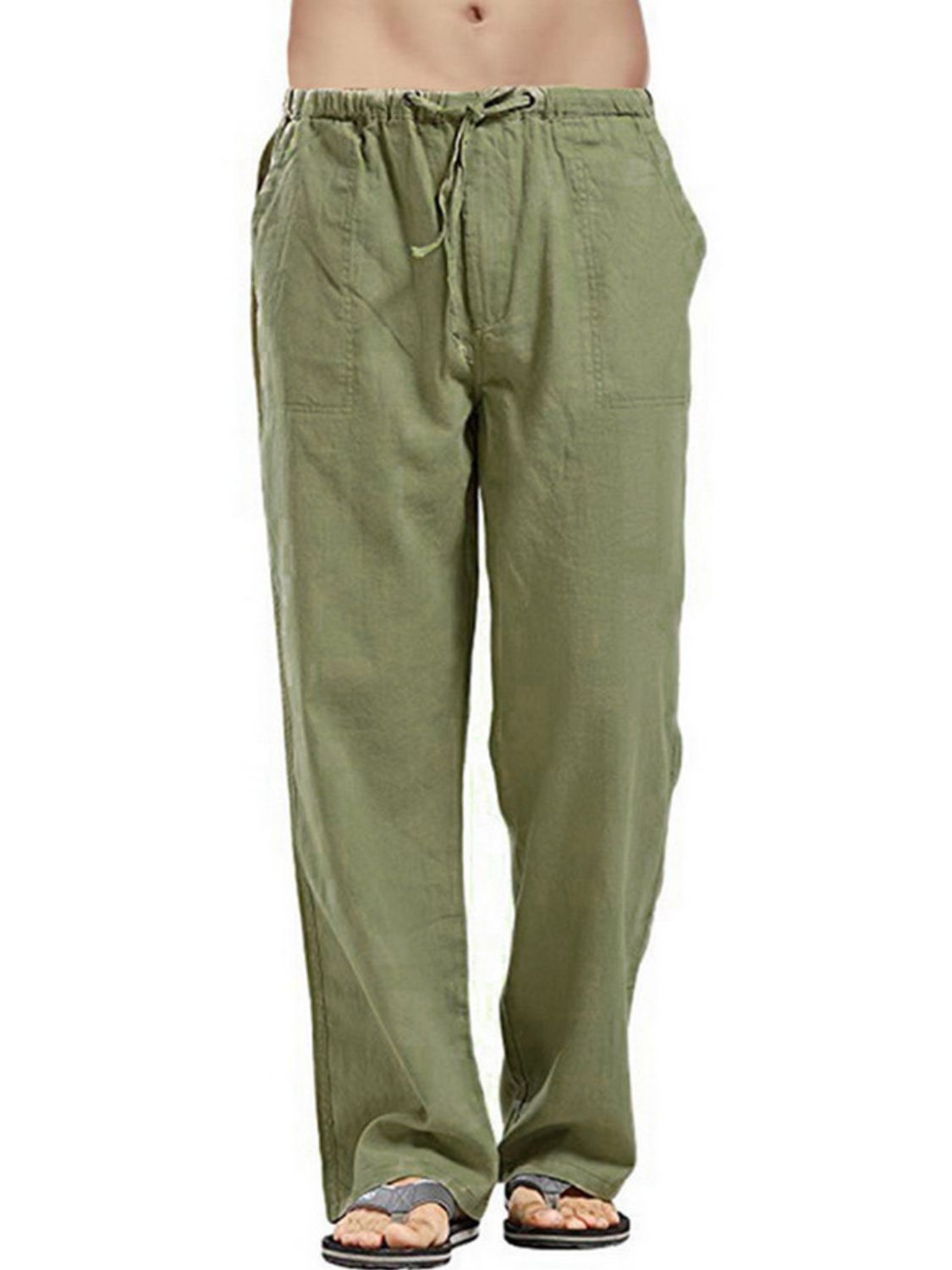 Drawsting Straight Leg Pants Plus Size-Free Shipping - Aurelia Clothing