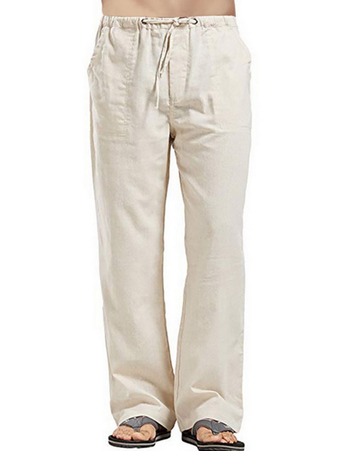 Drawsting Straight Leg Pants Plus Size-Free Shipping - Aurelia Clothing