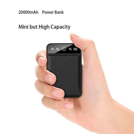 20000mAh Mini Charger Portable Two-way Fast Charging Power Bank Digital Display External Battery for iPhone Xiaomi Samsung - Free Shipping - Aurelia Clothing