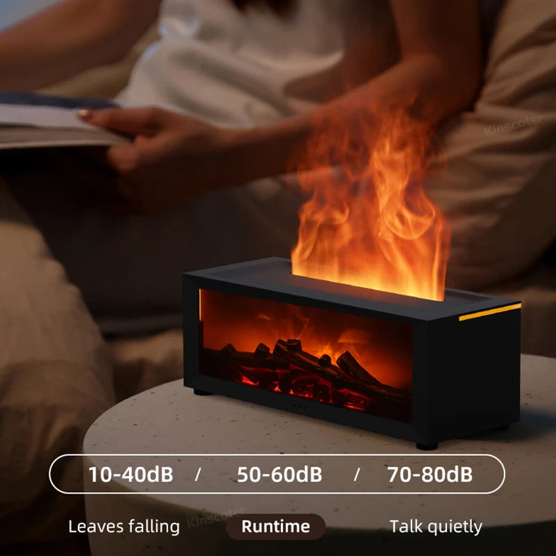 Flame atmosphere humidifier simulation fireplace mute automatic large spray household gifts must be placed - Free Shipping - Aurelia Clothing