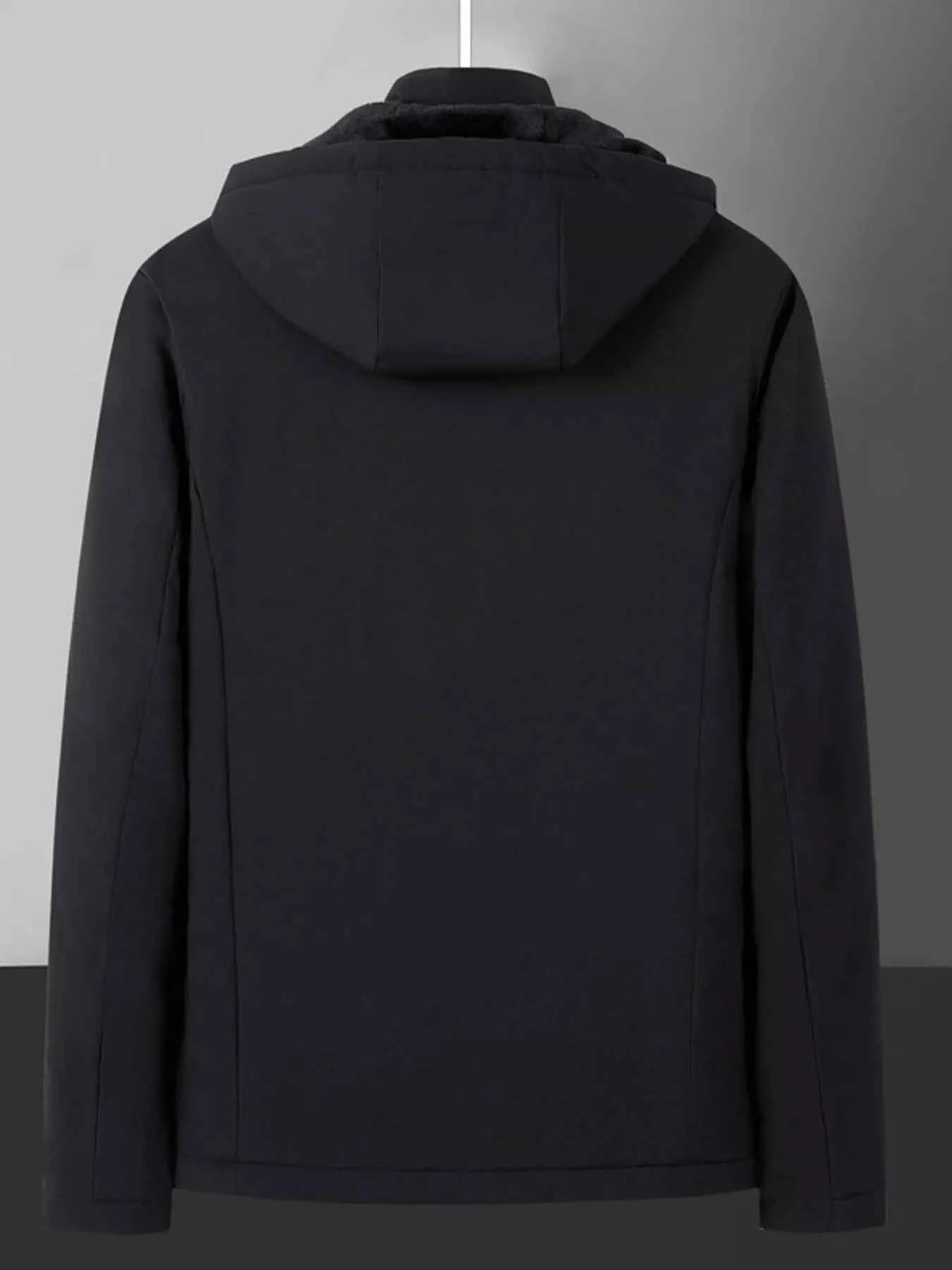 Fleece Lined Hooded Winter Coat-Free Shipping - Aurelia Clothing