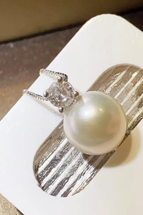 Freshwater Pearl 925 Sterling Silver Necklace - Aurelia Clothing