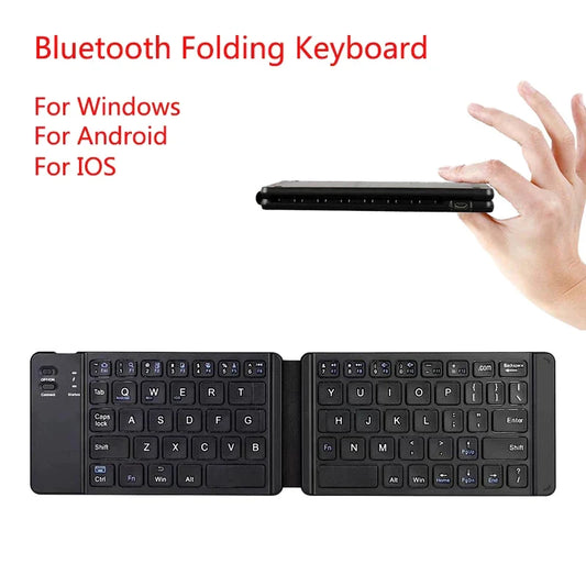 Light-Handy Bluetooth Folding Mini Backlit Keyboard Foldable Wireless Keypad For IOS/Android/Windows Ipad Tablet Laptop Computer - Free Shipping - Aurelia Clothing