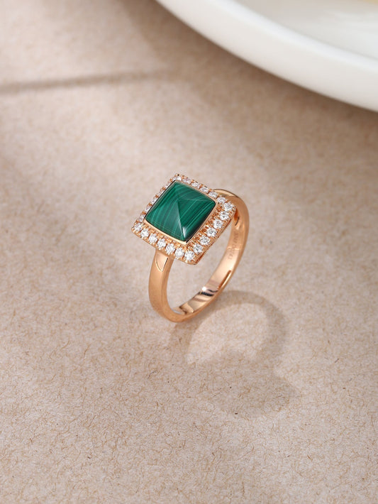 High-Quality 18K Gold Ring with diamond and Semi-Precious Stones XRN6860R01MH - Aurelia Clothing