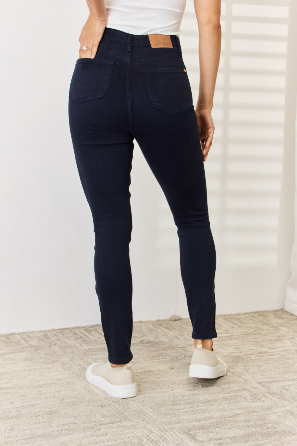 Judy Blue Full Size Garment Dyed Tummy Control Skinny Jeans - Free Shipping - Aurelia Clothing