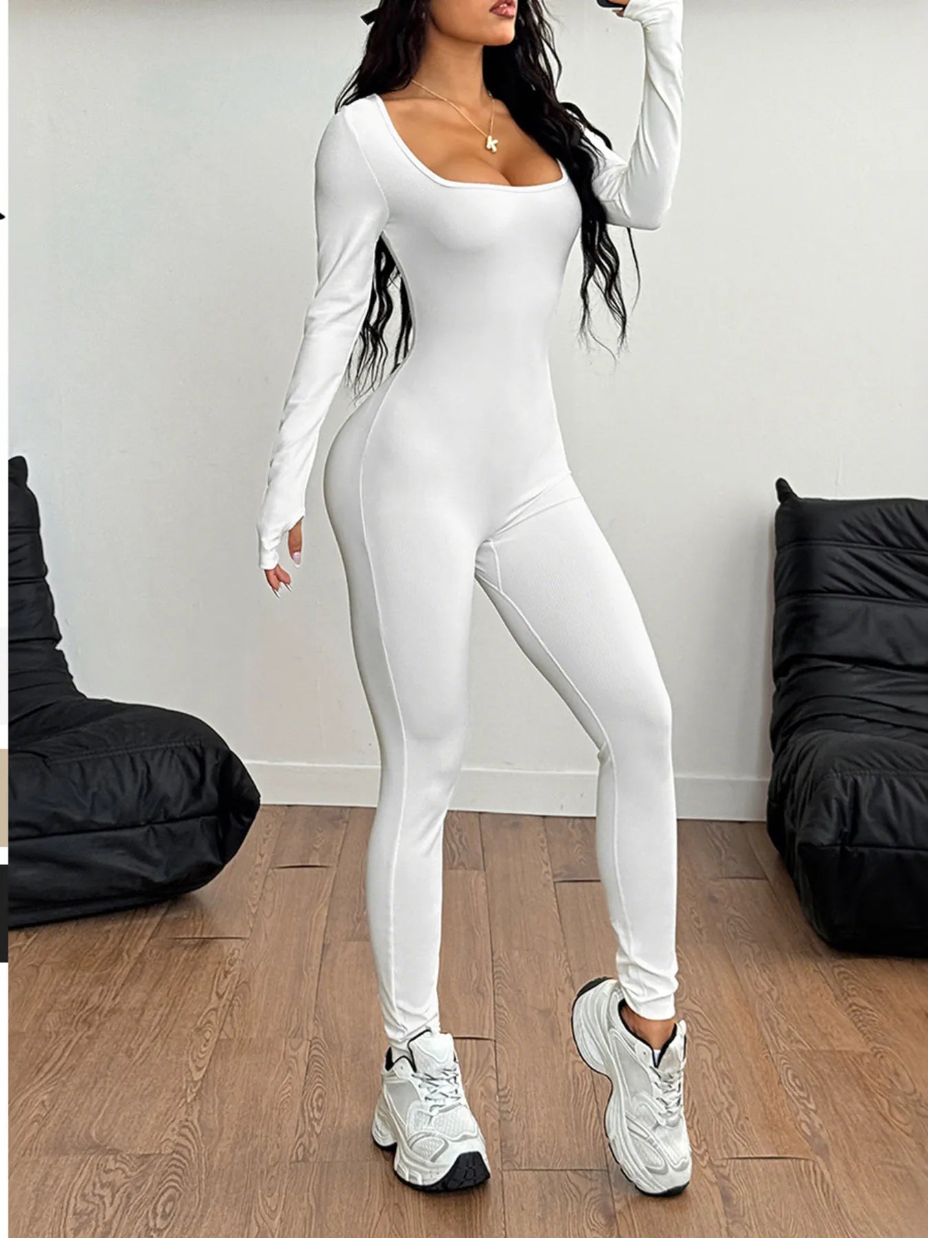 Long Sleeve Active Jumpsuit - Free Shipping - Aurelia Clothing