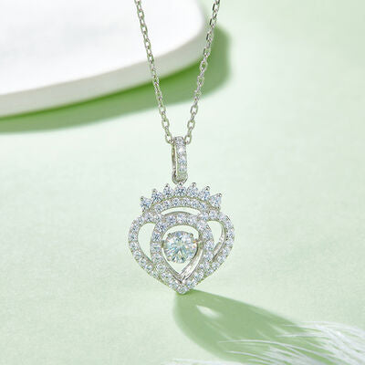 Moissanite 925 Sterling Silver Necklace - Aurelia Clothing