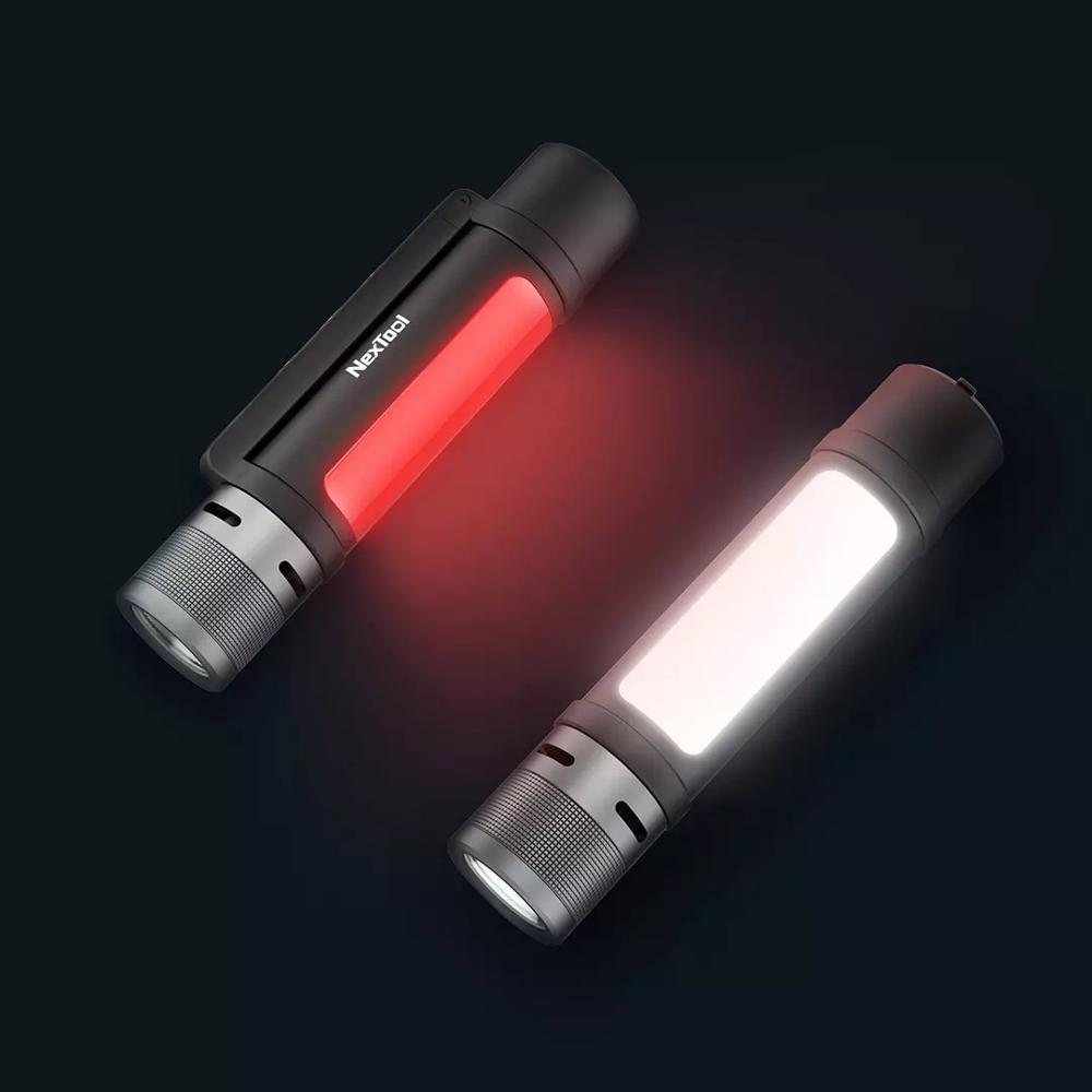 NEXTOOL 6-in-1 1000lm Dual-light Zoomable Alarm Flashlight USB-C Rechargeable Mobile Power Bank Camping Work Light - Free Shipping - Aurelia Clothing