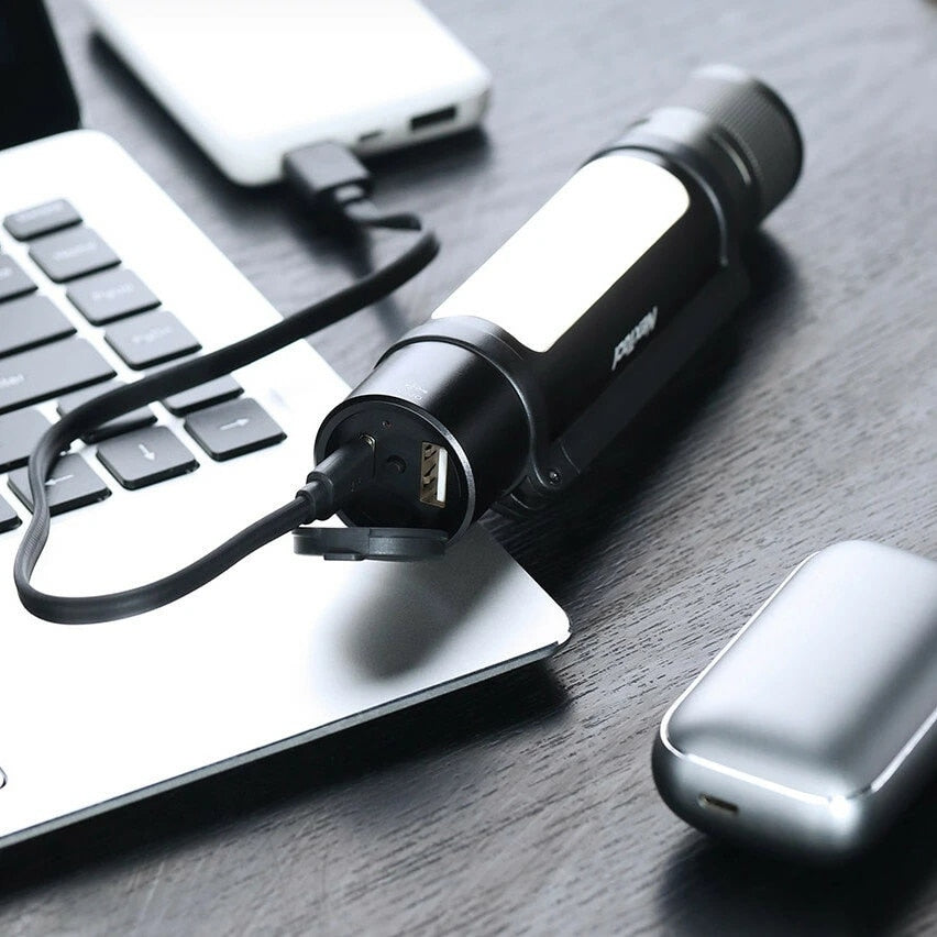 NEXTOOL 6-in-1 1000lm Dual-light Zoomable Alarm Flashlight USB-C Rechargeable Mobile Power Bank Camping Work Light - Free Shipping - Aurelia Clothing