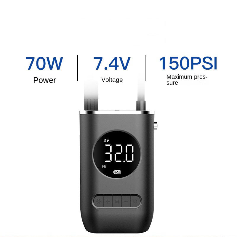 New Car Portable Inflator Pump Mini Bicycle Electric Tire Handheld Wireless Charging Super Car Inflator Pump - Free Shipping - Aurelia Clothing