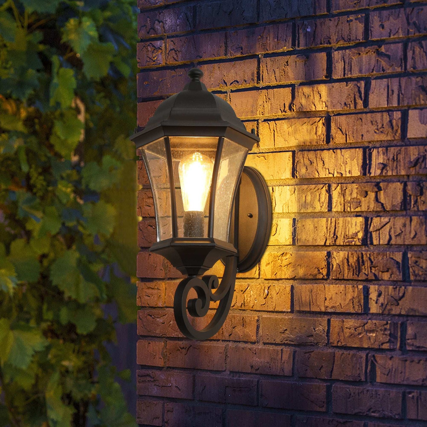 Outdoor Waterproof Glass Retro Wall Lamp with light sense - Free Shipping - Aurelia Clothing