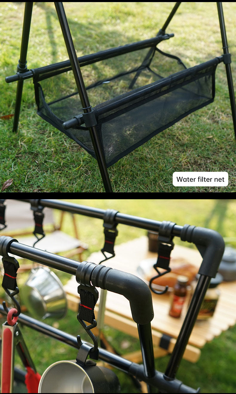 Outdoor camping folding shelf camping car drying rack drying net drying rack storage rack - Free Shipping - Aurelia Clothing