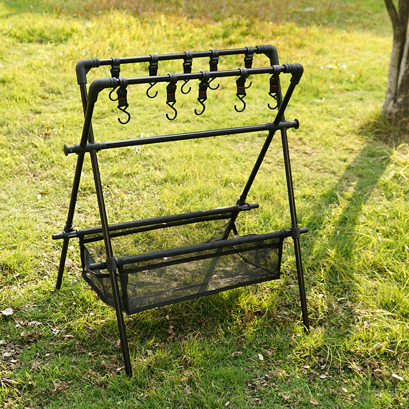 Outdoor camping folding shelf camping car drying rack drying net drying rack storage rack - Free Shipping - Aurelia Clothing