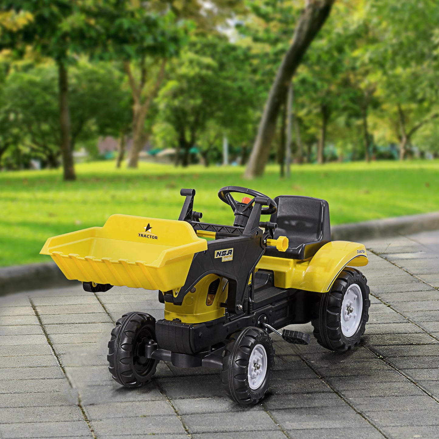 Pedal Ride-On Excavator with Front Loader Digger-Free Shipping - Aurelia Clothing