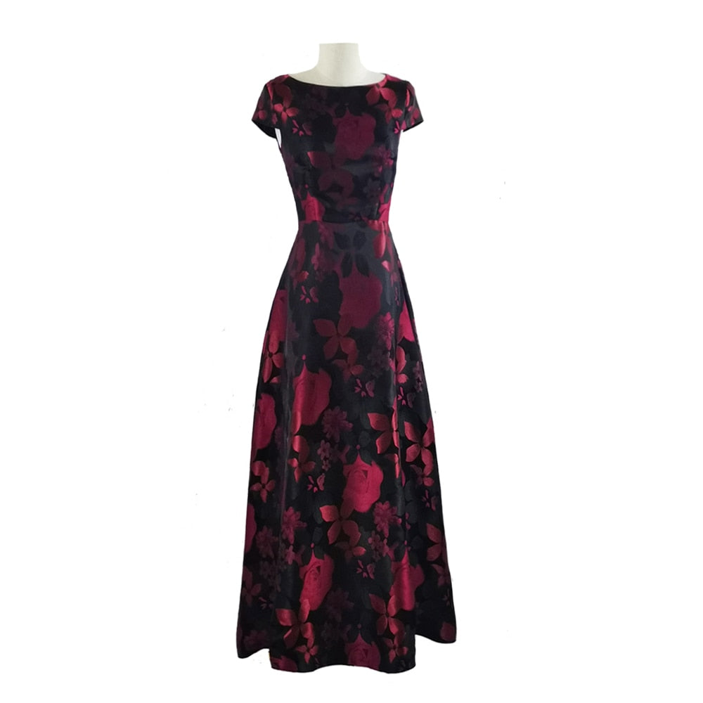 Quality New Women's Summer Long Maxi Dress Causul Elegant Ladies Boho Floral Jacquard Fashion Party Clothing Vestidos - Aurelia Clothing