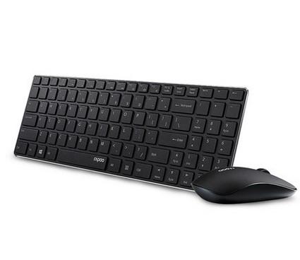 Rapoo 9300P Ultra Thin Metal Optical Wireless Keyboard and Mouse Combos for PC Laptop Gaming Home Keyboard - Free Shipping - Aurelia Clothing