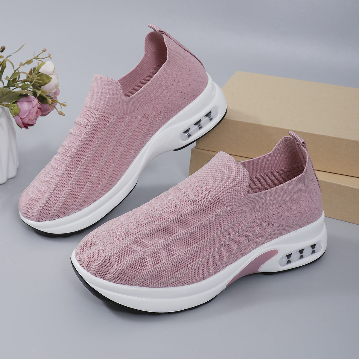 Round Toe Mesh Loafers - Aurelia Clothing