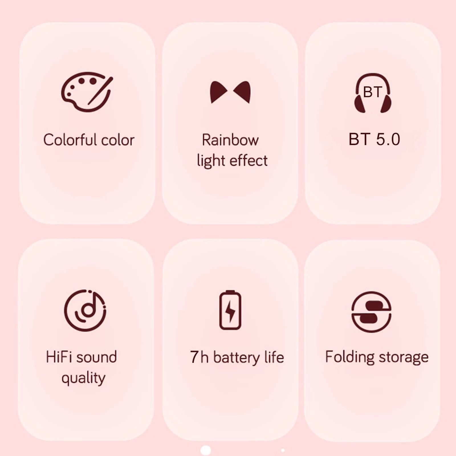 STN-28 Over Ear Music Headset Glowing Cat Ear Headphones Foldable Wireless BT5.0 Earphone with Mic LED Lights for PC Phone - Free Shipping - Aurelia Clothing
