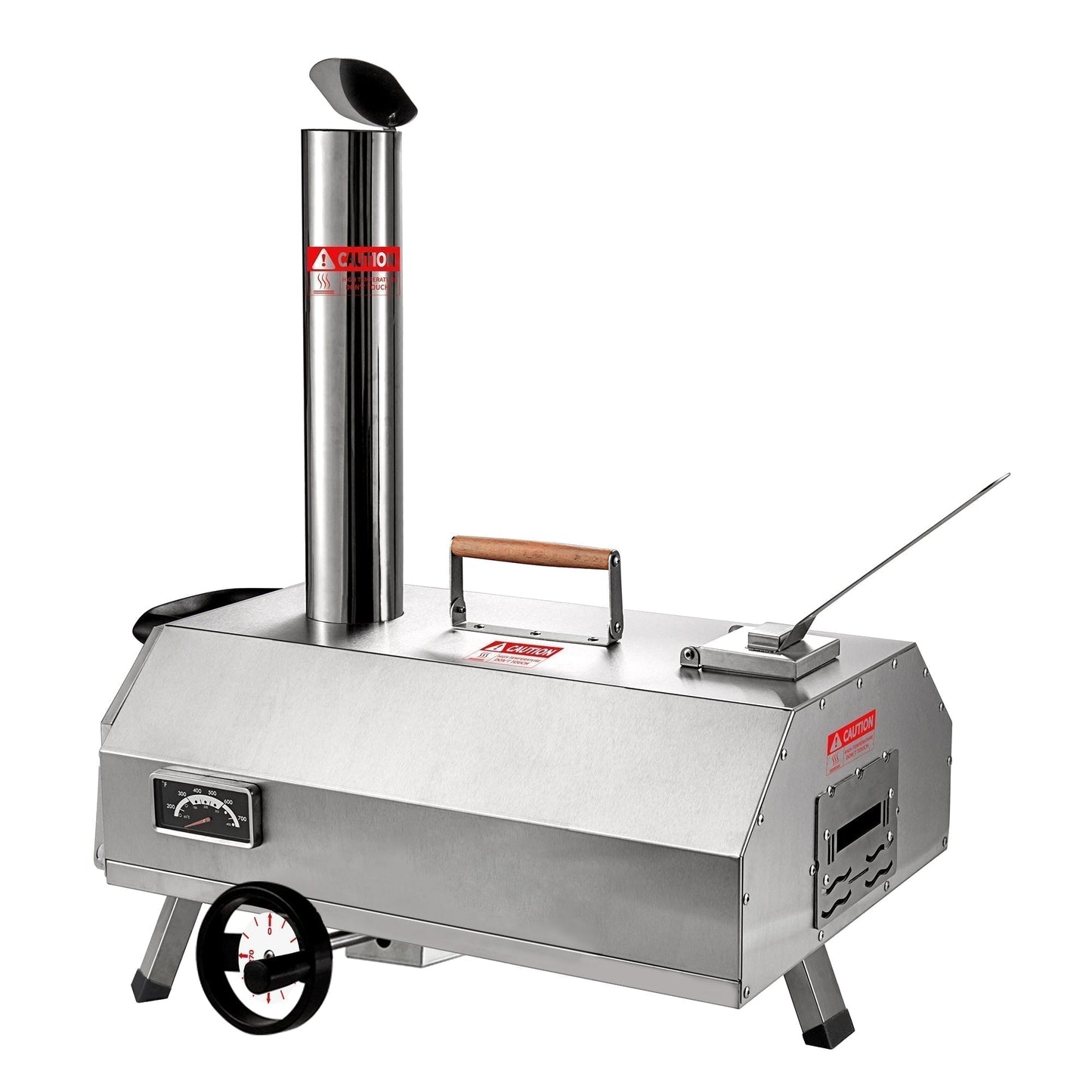 Semi-Automatic Silver 12 Outdoor Pizza Oven Portable Wood Fired Pizza Oven - Free Shipping - Aurelia Clothing