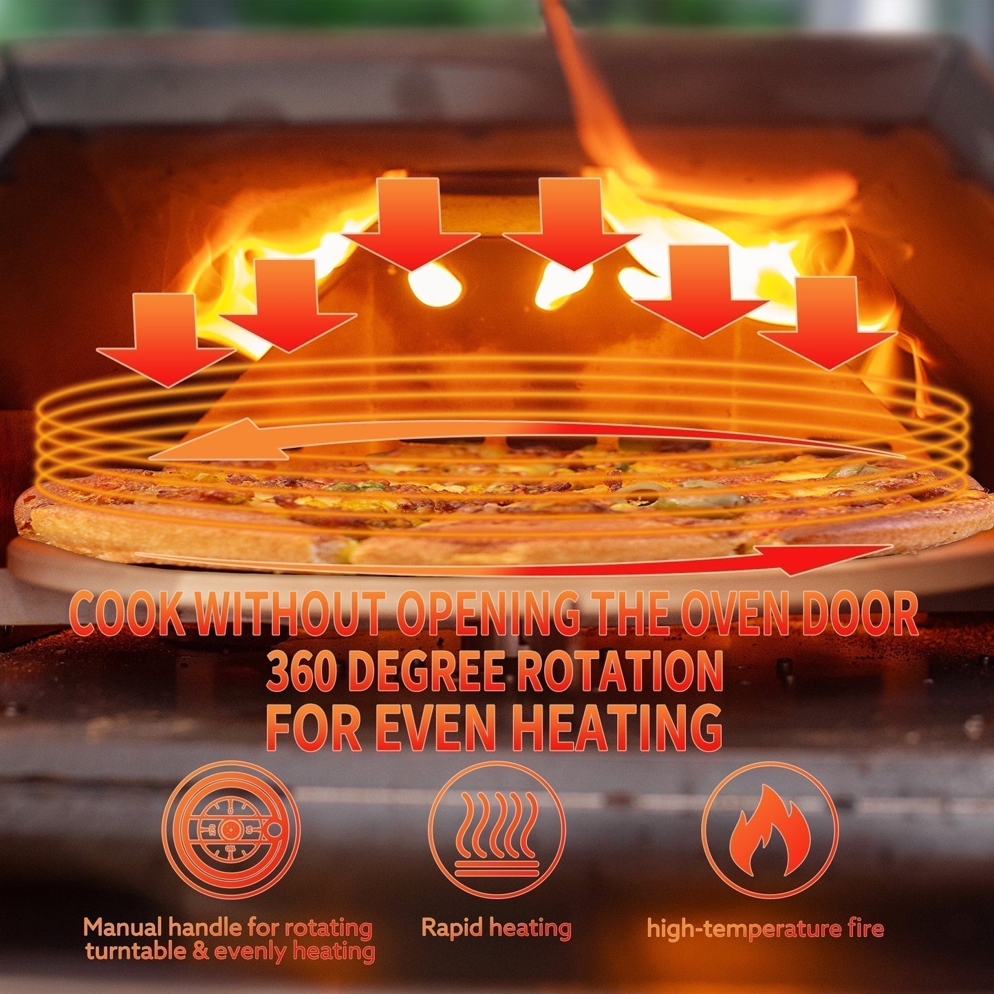 Semi-Automatic Silver 12 Outdoor Pizza Oven Portable Wood Fired Pizza Oven - Free Shipping - Aurelia Clothing