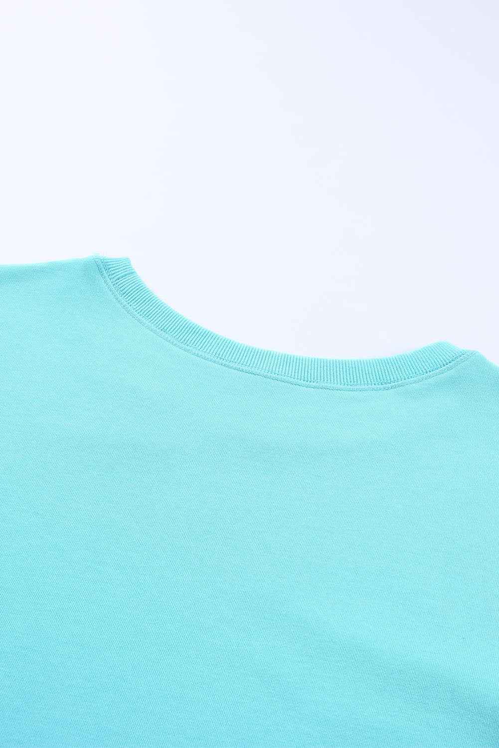 Side Slit Drop Shoulder Sweatshirt