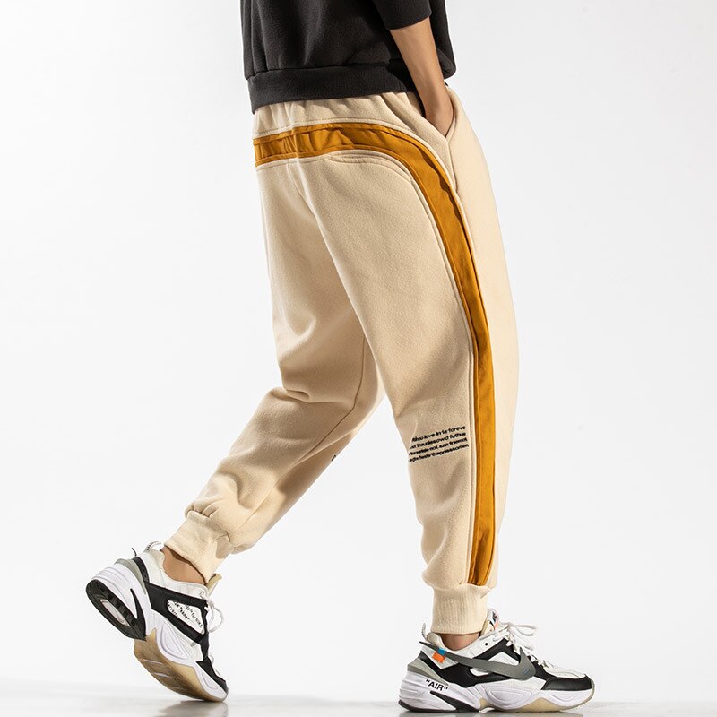 Side Striped Sweatpants Men Brand New Jogger Pants Men Fashion Streetwear Hip Hop Trousers Male Loose Fit Harem Pants - Free Shipping - Aurelia Clothing