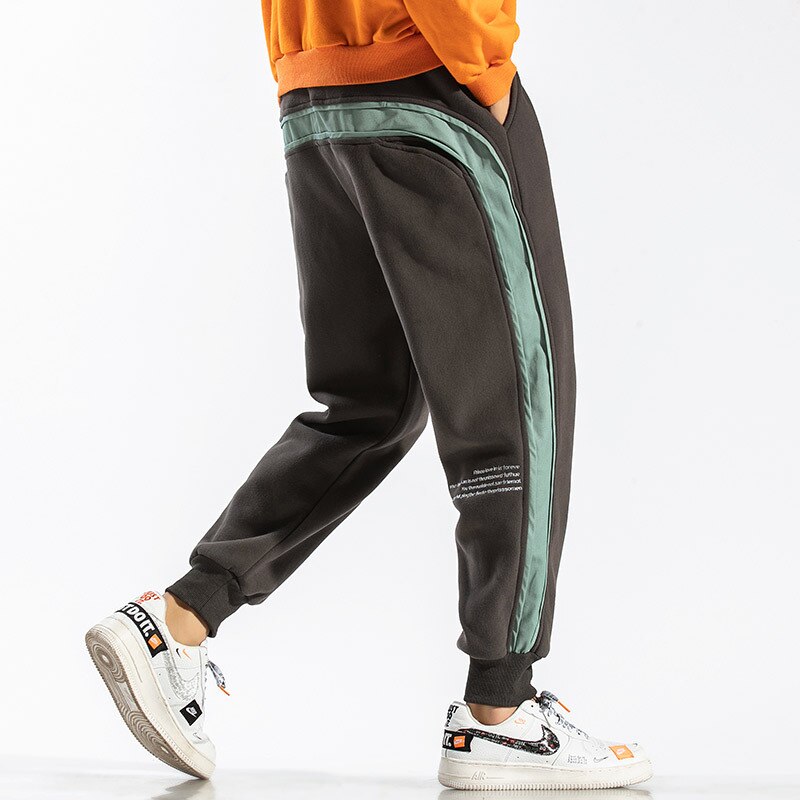 Side Striped Sweatpants Men Brand New Jogger Pants Men Fashion Streetwear Hip Hop Trousers Male Loose Fit Harem Pants - Free Shipping - Aurelia Clothing
