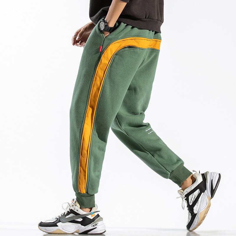 Side Striped Sweatpants Men Brand New Jogger Pants Men Fashion Streetwear Hip Hop Trousers Male Loose Fit Harem Pants - Free Shipping - Aurelia Clothing