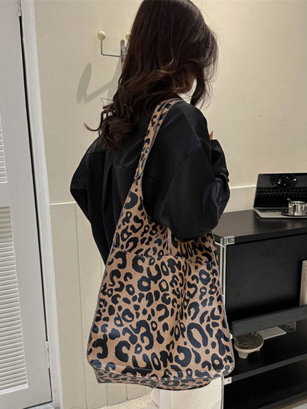 Simple Large Bag Soft Leather Large Capacity One Shoulder Portable Tote Bag - Free Shipping - Aurelia Clothing