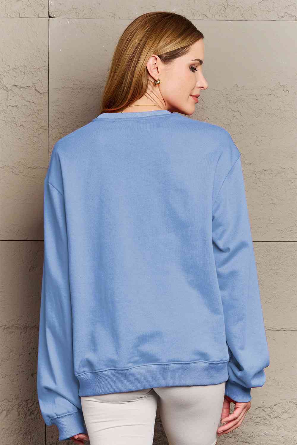Simply Love Full Size Graphic Round Neck Sweatshirt - Aurelia Clothing