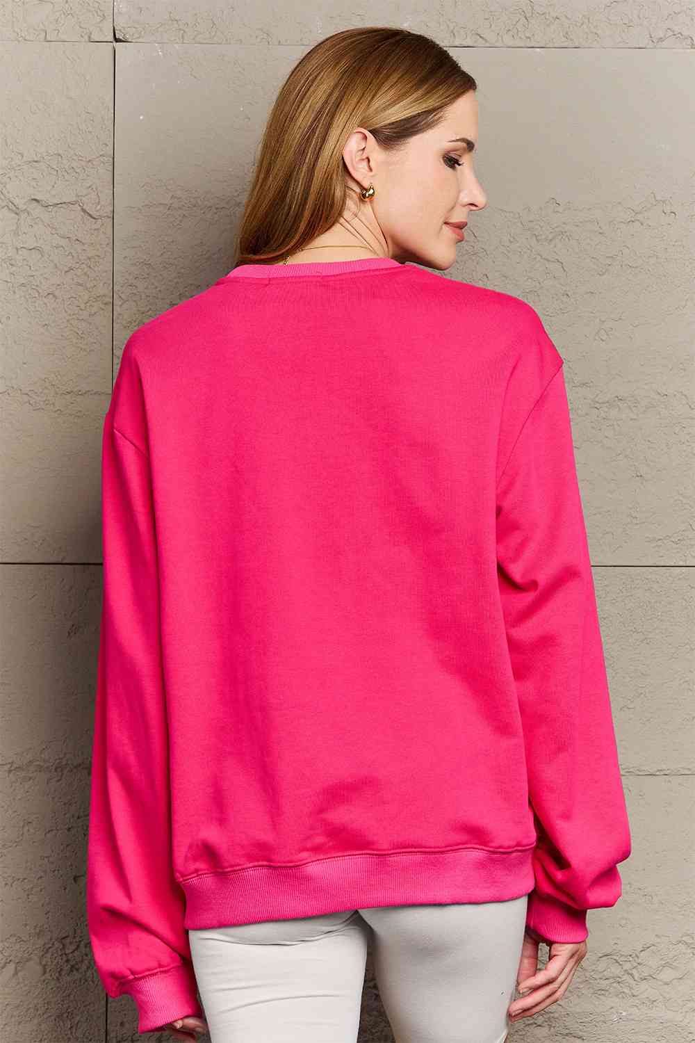 Simply Love Full Size Graphic Round Neck Sweatshirt - Aurelia Clothing