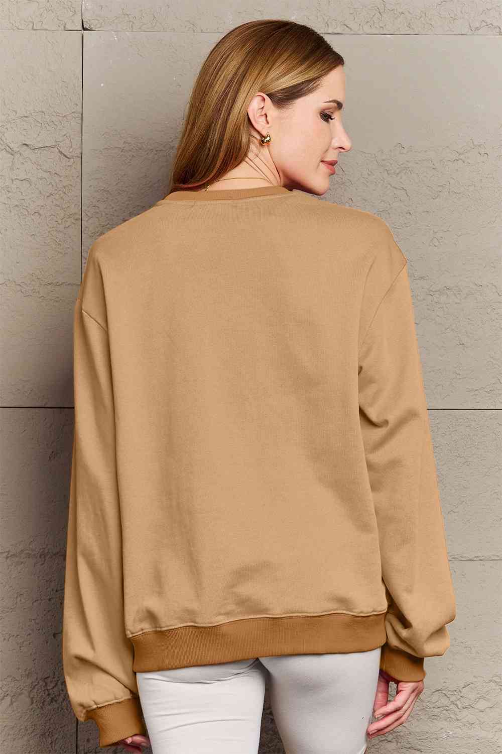Simply Love Full Size Graphic Round Neck Sweatshirt - Aurelia Clothing
