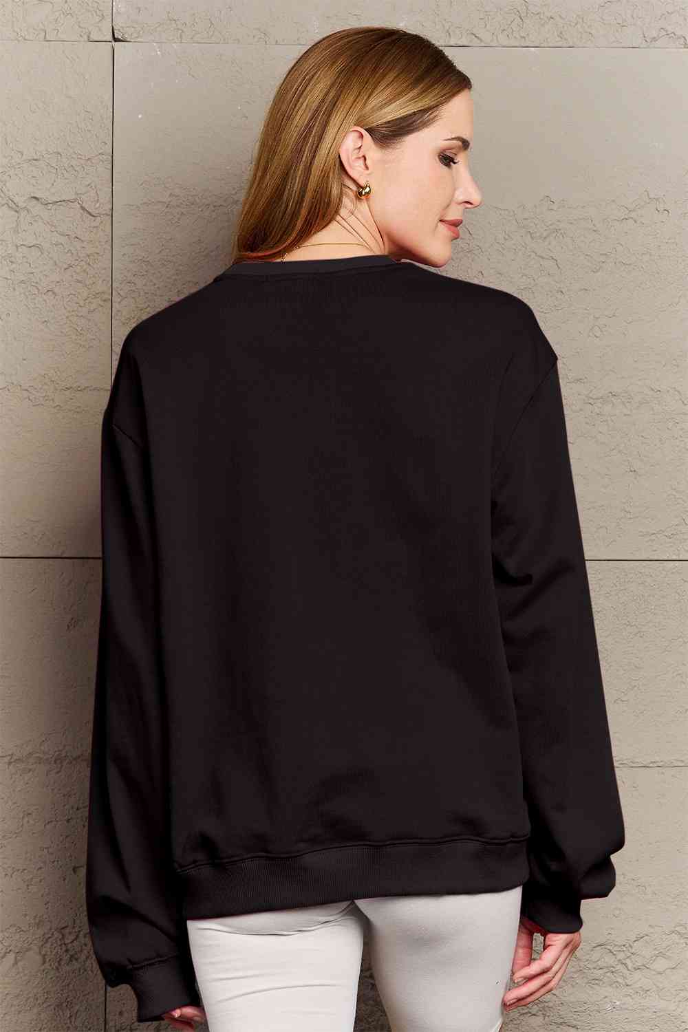 Simply Love Full Size Graphic Round Neck Sweatshirt - Aurelia Clothing