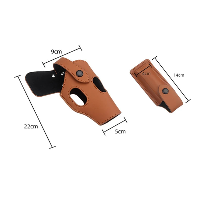 Tactical Concealed Gun Holster Military Leather Underarm Gun Shoulder Bag Hunting 1911 Glock Pistol Right Hand Hidden Holster - Free Shipping - Aurelia Clothing