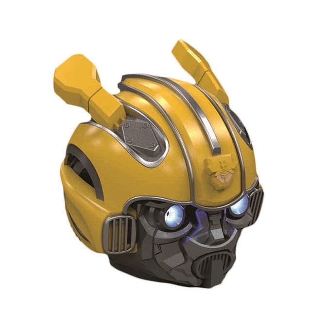 Transformers Bumblebee Helmet Wireless Bluetooth 5.0 Speaker With Fm Radio Support Usb Mp3 TF for Kids - Free Shipping - Aurelia Clothing